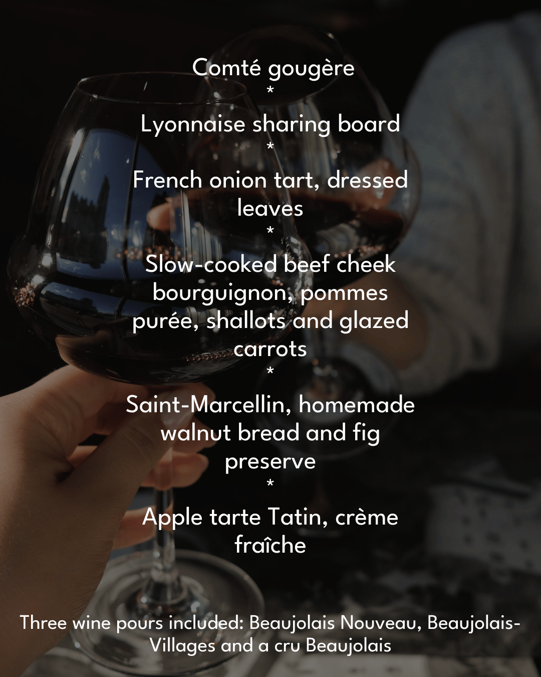 Beaujolais Nouveau Dinner at Flynn's, Thursday 26th November 6.30pm 