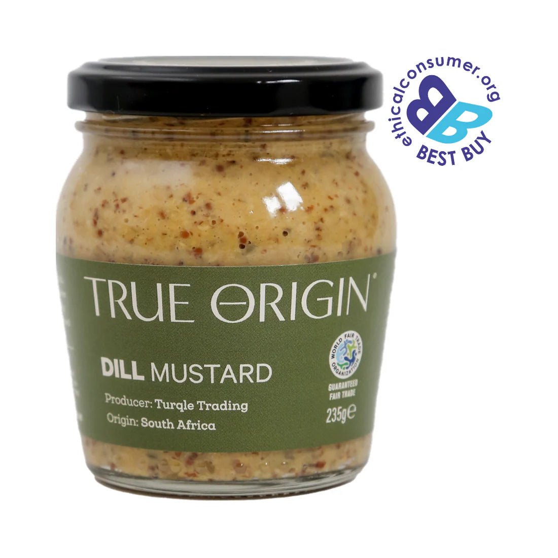 TRUE ORIGIN Fair Trade Dill Mustard 235g