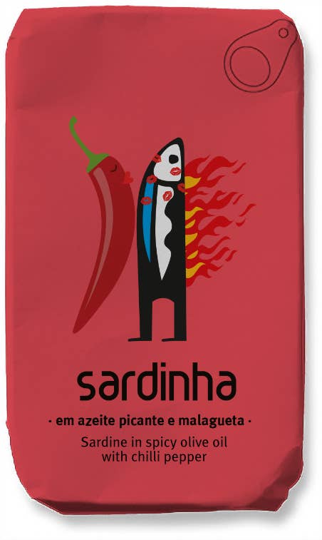 Sardine in spicy olive oil and chili pepper 