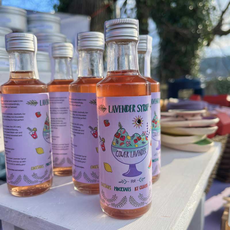 GOWER LAVENDER Lavender Syrup 100ml