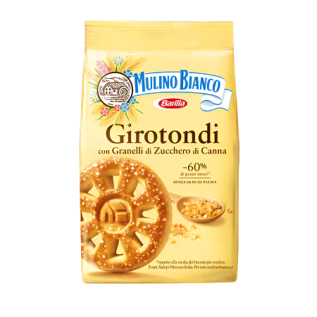 MULINO BIANCO Girotondi Shortbread Cookies with Cane Sugar 350g