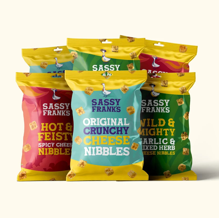 SASSY FRANKS Crunchy Cheese Nibbles 20g