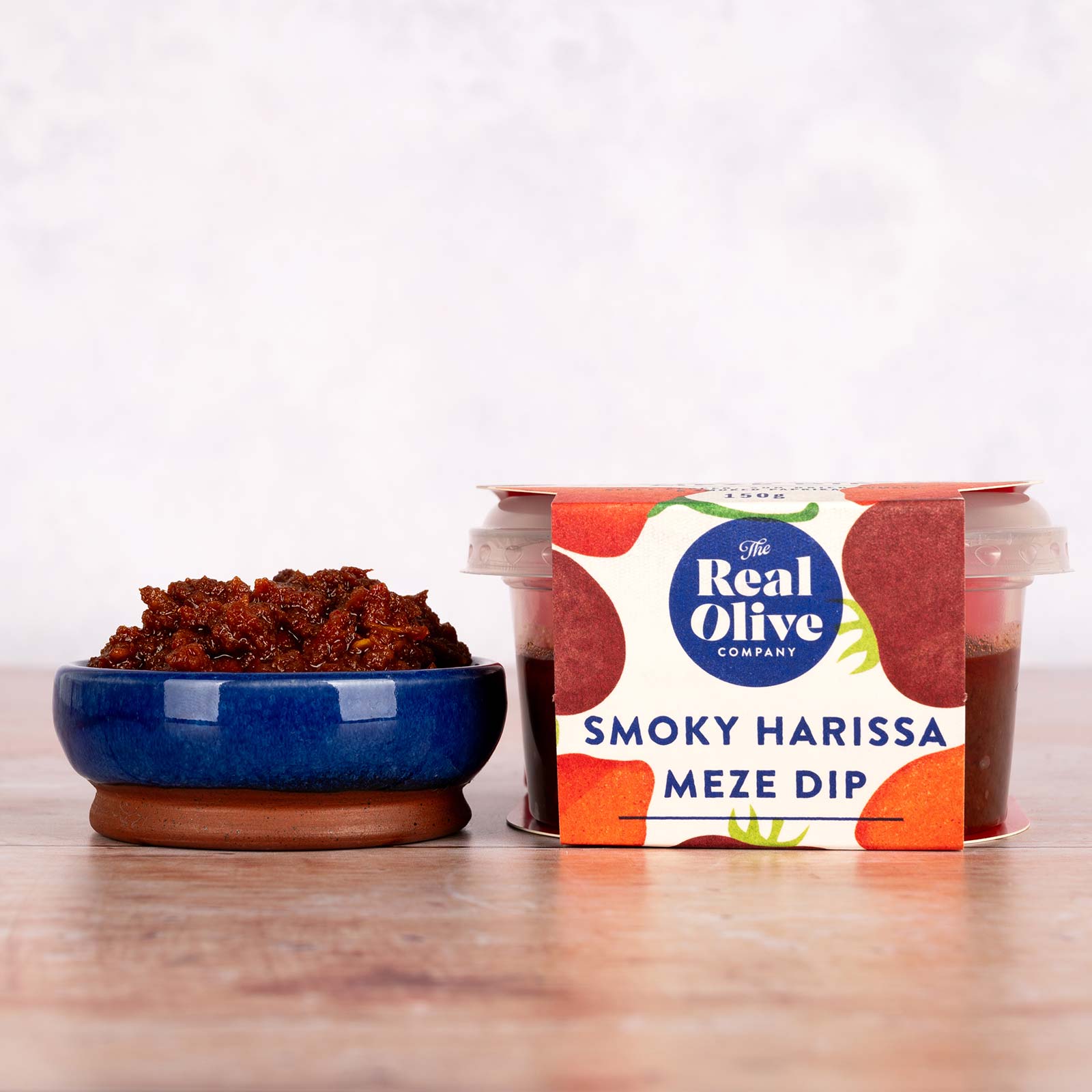 THE REAL OLIVE COMPANY Smoky Harissa Meze Dip 150g
