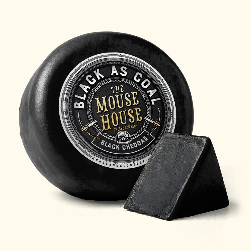 MOUSE HOUSE CHEESE Black as Coal Cheddar 200g